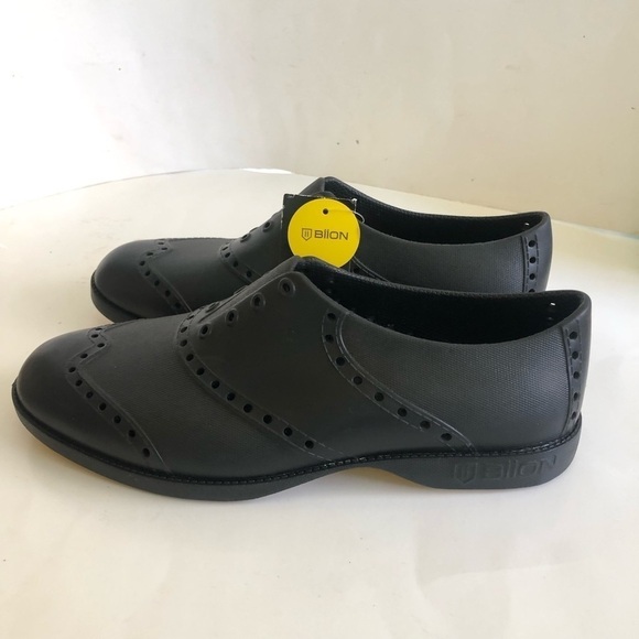 Biion Men's Black The Classics Oxford Golf Slip On Shoes Size M6/W8/EU40 - Picture 5 of 12